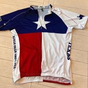 Voler Cycling Jersey, Texas flag, made in US  men's XL‎